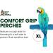 Sweet Feet and Beak Comfort Grip Safety Perch X-Large 13.5 Blue - Patented Pumice Perch for Birds - Keep Nails and Beaks Healthy - Easy Install Bird Cage Accessories - Buy Online on GoSupps.com