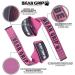 Premium Bear Grip Straps - Heavy Duty Neoprene Weight Leverage with Gel Handle - Extra Long Pink - Ideal for Weightlifting & Fitness - Buy Online on GoSupps.com