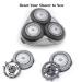SH50/52 Replacement Heads for Philips Norelco Series 5000 - 3 Pack Blades for S5xxx, AquaTouch, and PowerTouch Series with Brush - Compatible with PT8xx PT7xx Models - Buy Online on GoSupps.com