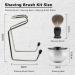 Elvielsl Men's 3-in-1 Shaving Kit with Badger Hair Brush and Stainless Steel Bowl - Traditional Wet Shave Set for Men - Buy Online on GoSupps.com
