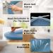 Legigo 5 Pack Thick Bathroom Toilet Seat Cover Pads - Soft & Stretchable Washable Fiber Cloth - Easy Install, Comfortable and Warm Toilet Lid Seat Cover - Knit Elongated Blue - Buy Online on GoSupps.com