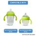 Sippy Spout Nipples with Bottle Handles for Comotomo Baby Bottle | 2-Pack, Green | BPA-Free, Spill-Proof Silicone - Buy Online on GoSupps.com