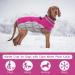 Kuoser Waterproof Dog Coat - Cold Weather Jacket for Small & Medium Dogs | Cozy Fleece-Lined Reflective Vest in Pink - Buy Online on GoSupps.com