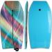RAYWER Body Board Lightweight with EPS Core, HDPE Slick Bottom, Leash & Adjustable Wrist Rope, Great Surfing for Kids and Adults Rainbow 33-INCH