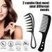 2 Pcs Wide Tooth Shark Hair Comb for Curly Thick Hair - Black - Buy Online on GoSupps.com