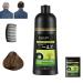 Donubiiu Yaguan Herbal Shampoo, Yaguan Black Dew Shampoo, Chao Canas Shampoo Super Bonita, Hair Dry Shampoo 3 in 1 Para Las Canas, Herbal Hair Coloring Shampoo (Brown)
