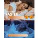 BloomoAK-99% Blue Light Blocking Glasses - Anti-Fatigue Cat Eye Goggles for Gaming Screens & TV - Orange & Black Transparent - Buy Online on GoSupps.com