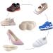 TSHAOUN Heel Cushion Pads for Kids & Women - 8 Pairs Inserts with Strong Sticky Backing - Prevent Grind Feet - Black Beige - Buy Online on GoSupps.com