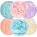 Bath Loofah Sponge 50g/Piece  JOXIHACH 6pcs Exfoliating Bath Sponge Body Scrubber   6 Flower Color Loofah Set of