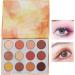 Makeup Palette Warm Tone Colors 12 Colors Eyeshadow Plattet for Wedding Party Office - Buy Online on GoSupps.com