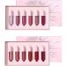 CHAKAE 6pcs Lip Gloss Long Lasting Moisturizing Waterproof Lip Gloss Rich Pigment for Daily and Party Makeup - Buy Online on GoSupps.com