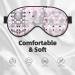 Red Gray White Modern Polka Dot Eye Mask | Soft Comfortable Light-Blocking Unisex Sleeping Mask - Buy Online on GoSupps.com