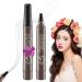 2Pcs NEW Giphogantic 3D Waterproof Microblading Eyebrow Pen - 4 Tip Eyebrow Pencil Precision Waterproof Brow Pen 3d Waterproof Microblading Eyebrow Pen Lacison Eyebrow (Black)