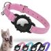 Airtag cat neck band integrated Apple Air Tag cat neck band light tracker cat neck bands for girls young cats kittens and puppies 9-13 inch (23-33cm) rose