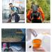 Collapsible Silicone Cup for Travel and Outdoor Activities - Portable and Reusable Green Folding Mug - Buy Online on GoSupps.com