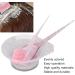 3-Piece Hair Dye Brush and Bowl Set | Pink Hairdressing Tinting Comb Tool for Home Salon - International Shipping - Buy Online on GoSupps.com