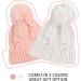 XIAOHAWANG Causal Winter Baby Knit Hat for Boys & Girls | Pompom Cap 0-3 Years | White+Pink - Buy Online on GoSupps.com