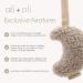 Ali+Oli Plush Pacifier Holder (Moon-Sand) - Soft Binky Holder for Babies - Buy Online on GoSupps.com