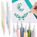 Craft Cutting Tool Paper Pen Cutter Knife Creative Retractable Hobby Knife Blade Art Utility Precision Paper Cutting Carving Tools with Pocket Clip for DIY Drawing Scrapbooking, 6 Colors (6)
