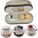 Buy Buguuyo Double Usage Glasses Case - Leather & Wood Grain Travel Bag for Glasses & Contact Lenses | 15.8x7.4cm - Buy Online on GoSupps.com