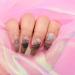 Umillars 24pcs Matte Long Coffin Black Press on Nails with Black Butterfly â€“ Nude Ballerina Design Acrylic Nail Tips for Women & Girls - Buy Online on GoSupps.com