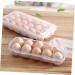 GLEAVI 2pcs Box Refrigerator Fridge Egg Dispenser Fresh-keeping Egg Bag Egg Box Shipping Box Multi-layer Whitex2pcs 27.5x13cmx2pcs - Buy Online on GoSupps.com