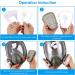 WAKYFLX Reusable Full Face Cover - 6800 Respirator for Paint, Dust, Chemicals - Ideal for Polishing, Staining, Spraying, Sanding & Cutting - Buy Online on GoSupps.com