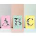The Little Party Company Unframed Personalised Initial Name Print Leopard Print Nursery Wall Art Kids Room Prints A4*** NO FRAMES INCLUDED ***