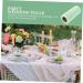Abaodam 2 Rolls Mesh Roll Embroidered Curtains Wedding Arch Drapes Ribbon Tulle Baby Flowers roll - Buy Online on GoSupps.com