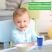 Shop 3x Beak Cups with Lids - 250ml Blue Batch Set for Seniors & Babies | Drinking Cup with Multi-Size Openings - Buy Online on GoSupps.com