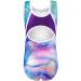 EQSJIU Girls Gymnastics Leotard 3-4T Sparkly Rainbow Galaxy Aurora Butterfly Flower Dancewear - Buy Online on GoSupps.com