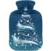 KCLDECI 2L Hot Water Bottle with Cover - Sparkling Christmas Tree Design | Foot Warmer Pain Relief Heat & Cold Therapy for Cramps - Buy Online on GoSupps.com