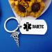 Oubaka Diabetic Keychain - Medical Alert Jewelry for Diabetes - Emergency Health Symbol Gift for Men, Women, Girls, Boys - Buy Online on GoSupps.com