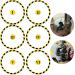 Jucoci Objective Point Markers 6PCS Set Objective Marker Compatible with WH40k Wargame (Miniature Not Included) Accessories (Objective Markers) Yellow-02