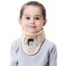 Kids Cervical Collar Soft Breathable Cervical Collar Support 360 Wrapping and Relieve Compression V Shape Design Fits Chin Skin-Friendly Soft Foam and Breathable Mesh Cotton for Torticollis Small