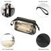 Clear Makeup Bags - Small Travel Cosmetic Bag Waterproof Transparent TSA Approved Toiletry Pouch for Women - Black - Buy Online on GoSupps.com