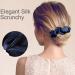 Olakin Silk Hair Bobbles Ponytail Holder Hairband Hair Bobbles Girls Elastic Hair Loop Suitable for Women and Girls (Navy Blue) Blue Navy - Buy Online on GoSupps.com