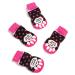 Harfkoko Pet Heroic Anti-Slip Knit Dog Socks&Cat Socks with Rubber Reinforcement, Anti-Slip Knit Dog Paw Protector&Cat Paw Protector for Indoor Wear, Suitable for Small&Medium&Large Dogs&Cats Dot pink S