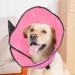 Roll Ruff Adjustable Dog Leak Protection Collar - Soft Breathable Pink & Rose Red Neck Band for Small Pets | Eco-Friendly & Comfortable - Buy Online on GoSupps.com