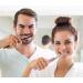 Dnsly Electric Toothbrush 2 Pack with 10 Brush Heads - Travel Rechargeable Sonic Toothbrush for Adults and Kids - 30 Day Battery Life - 2 Minute Timer - Black and Pink - Buy Online on GoSupps.com
