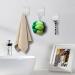 FiHodone 6-Piece No-Drill Shower Razor & Towel Holder Set | Self-Adhesive Stainless Steel Multi-Purpose Hooks for Bathroom & Kitchen - Buy Online on GoSupps.com