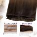 Buy Laavoo 45cm Balayage Brown Real Hair Extensions - Virgin #3/8 Sew-In Tresses for Seamless Volume & Length - Buy Online on GoSupps.com