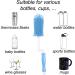 Silicone Bottle Brush Cleaner for Baby Bottles, Water Bottles, Glasses, Thermoses - Blue - Buy Online on GoSupps.com