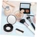 CANIGHT 2pcs Elastic Mesh Loose Powder Box Flour Holder Makeup Powder Case Portable Powder Puff Black Abs - Buy Online on GoSupps.com