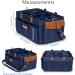 Waterproof Diaper Caddy with Shoulder Strap - Baby Diaper Organizer with Entertainment Pouch - Blue Canvas Fabric - Easy Clean Diaper Caddy with Multiple Compartments - Buy Online on GoSupps.com