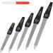3 Swords Germany - double sided SAPPHIRE METAL NAIL FILE set (5 pcs.) with 3-way nail buffer (1 pc.) Made in Germany (695) 5 Files / 1 Buffer