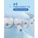 Replacement Tips for Nursal Water Flosser DC5121 | Magnetic Nozzle Oral Irrigator Jet Tips (4 Pack) - High-Quality Water Tip Replacement Heads for Efficient Dental Care - Buy Online on GoSupps.com