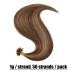 Elailite Bonding Extensions - 100% Human Hair Keratin U-Tip Hair Extensions 22 #4P27 Medium Brown/Honey Blonde - 50g (1g/strand) - Buy Online on GoSupps.com