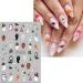 JMEOWIO 9 Sheets Halloween Ghost Cute Nail Art Stickers Decals Self-Adhesive Nail Supplies Nail Art Design Decoration Accessories - Buy Online on GoSupps.com