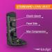 Long Immobilizing Boot - Fracture Support & Ankle Brace for Men & Women | Medical Supplies - Fits Left & Right - Large Black - Buy Online on GoSupps.com